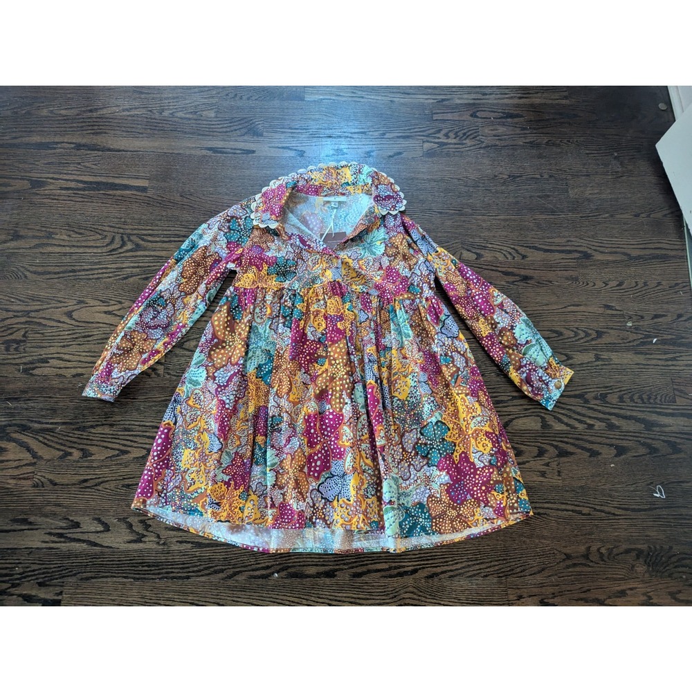 NEW!! Kika Vargas x Target Anemone Floral Mini Dress Womens Size S Oversized - Picture 3 of 11
